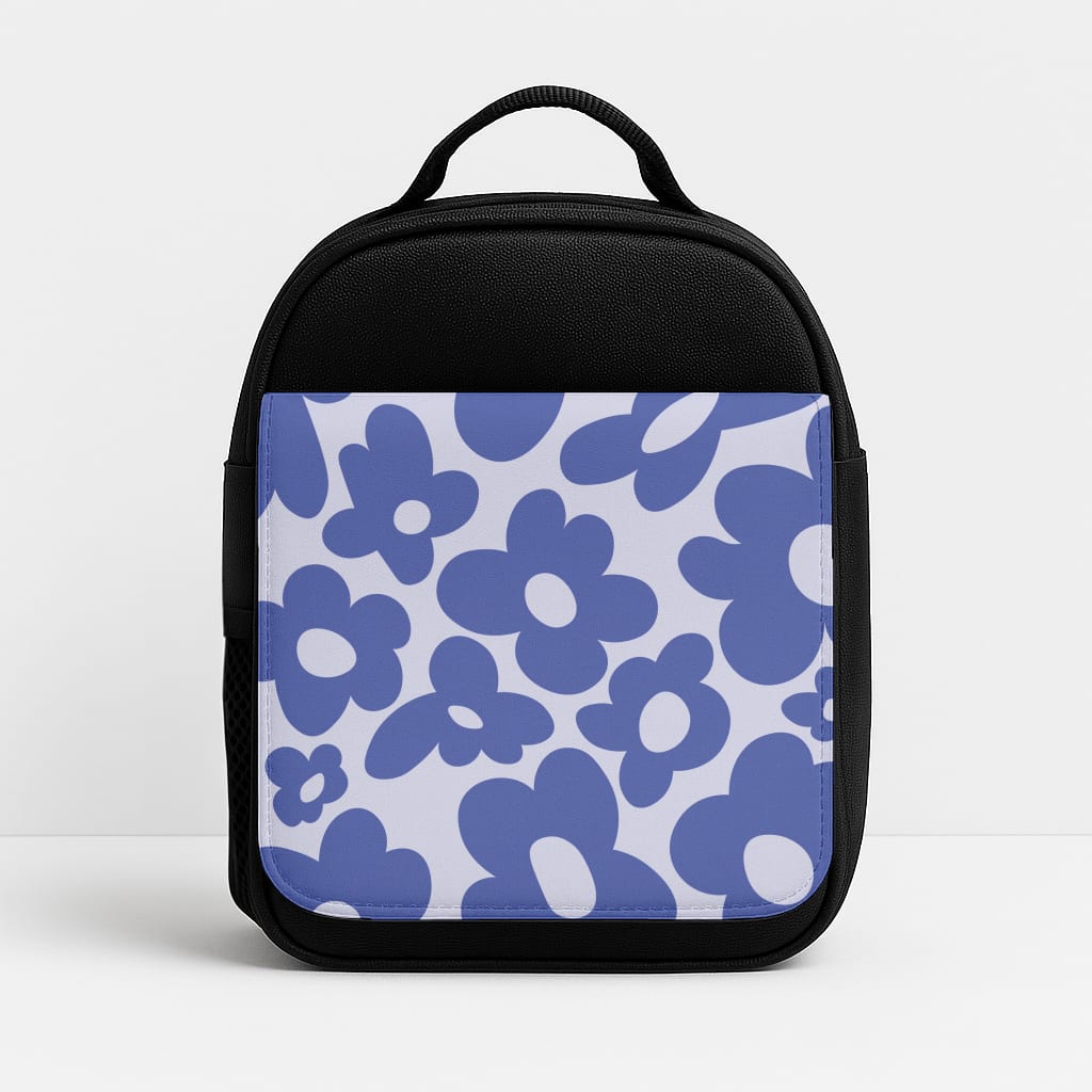 Blue Flowers - Trippy Patterns Insulated Lunchbox
