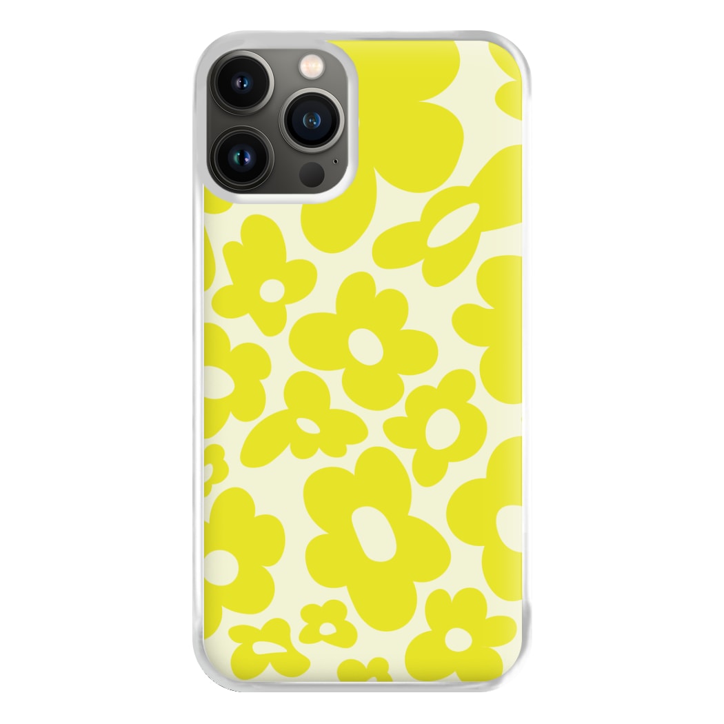 Yellow Flowers - Trippy Patterns Phone Case for iPhone 11 Pro Max