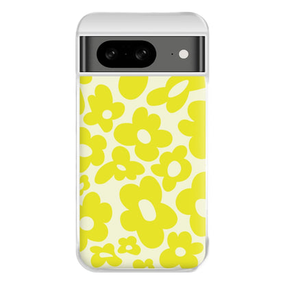 Yellow Flowers - Trippy Patterns Phone Case for Google Pixel 8