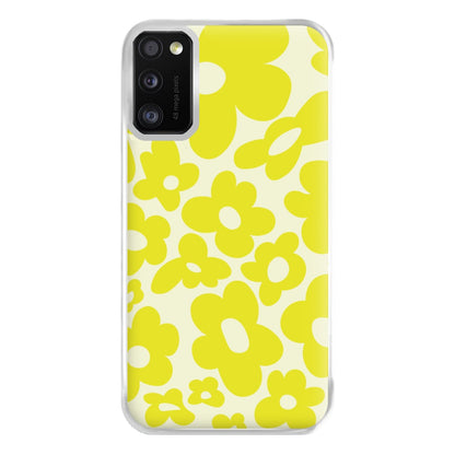 Yellow Flowers - Trippy Patterns Phone Case for Galaxy A41