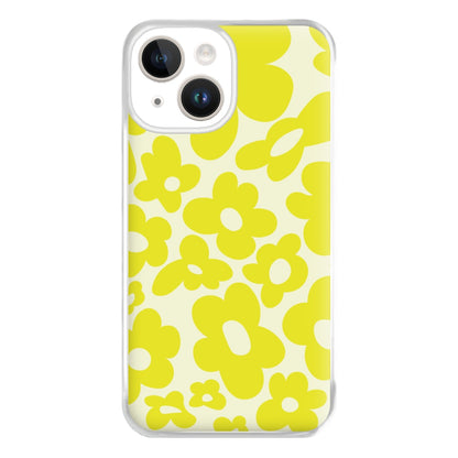 Yellow Flowers - Trippy Patterns Phone Case for iPhone 14