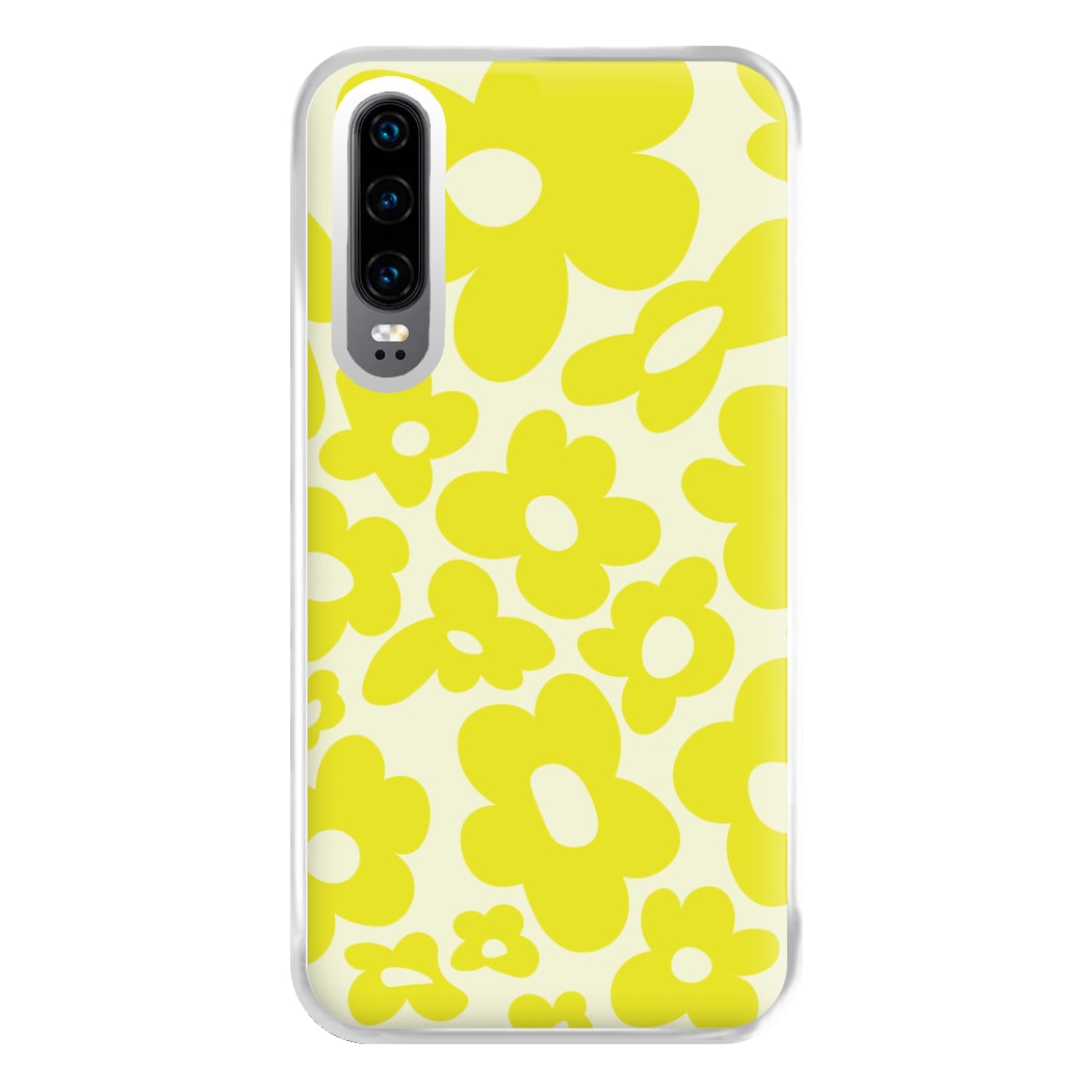 Yellow Flowers - Trippy Patterns Phone Case for Huawei P30