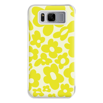 Yellow Flowers - Trippy Patterns Phone Case for Galaxy S8 Plus