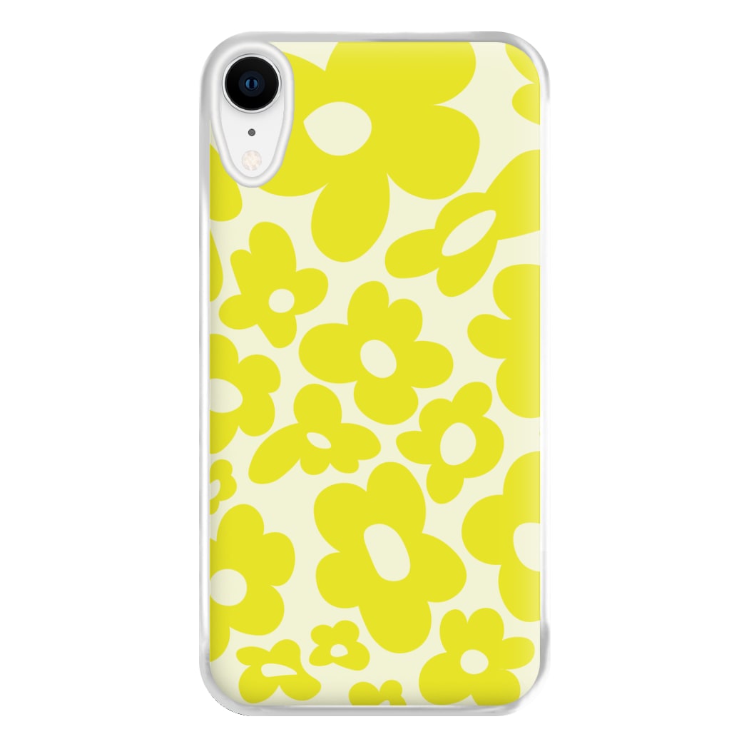 Yellow Flowers - Trippy Patterns Phone Case for iPhone XR