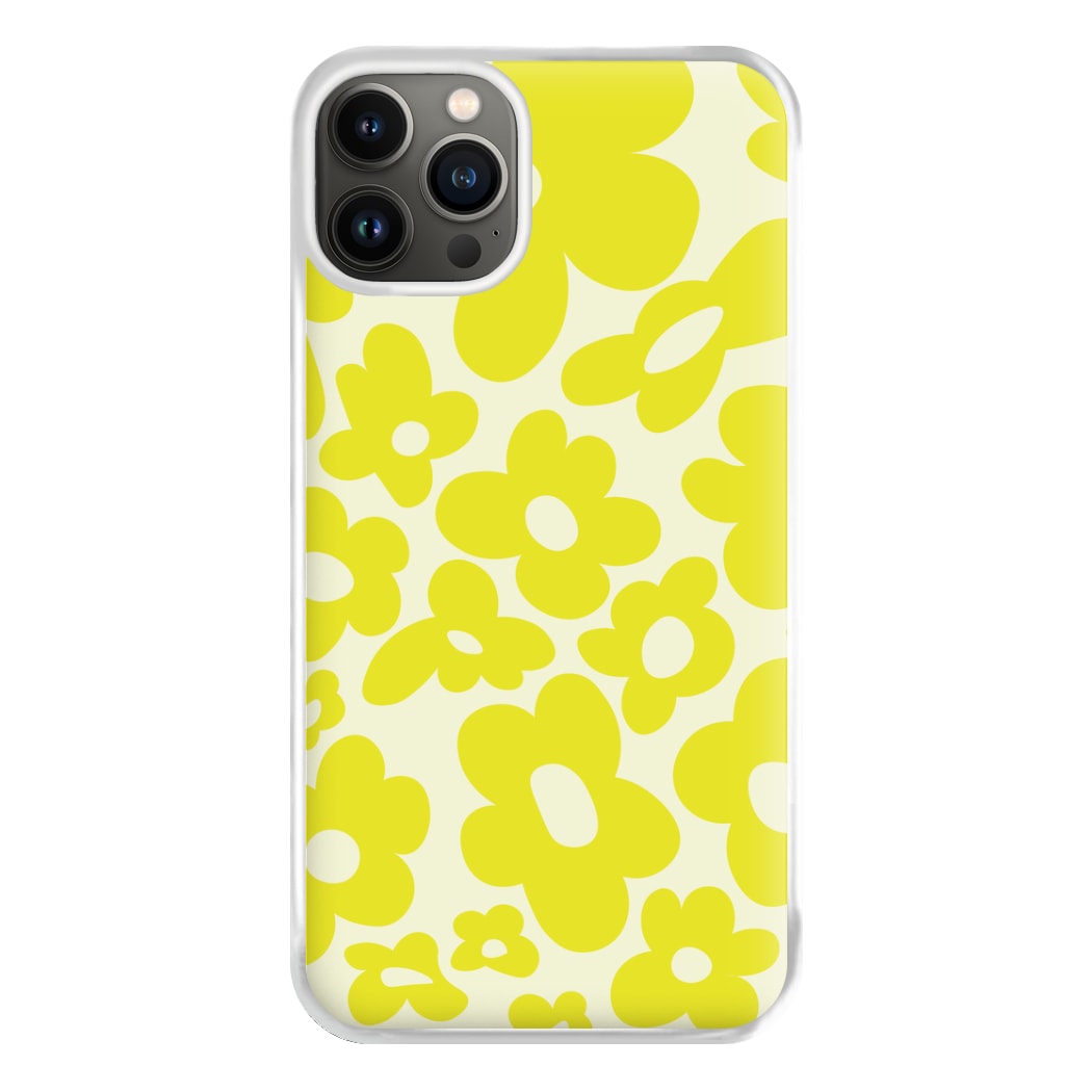 Yellow Flowers - Trippy Patterns Phone Case for iPhone 13