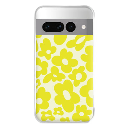 Yellow Flowers - Trippy Patterns Phone Case for Google Pixel 7 Pro