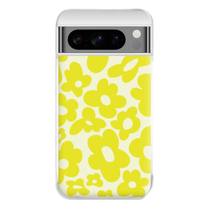 Yellow Flowers - Trippy Patterns Phone Case for Google Pixel 8 Pro