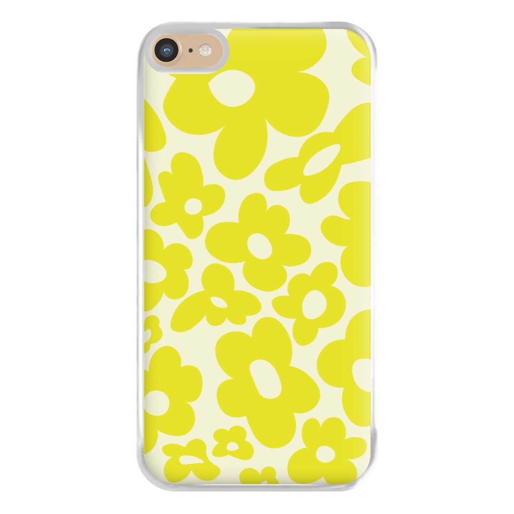 Yellow Flowers - Trippy Patterns Phone Case for iPhone 6 Plus / 7 Plus / 8 Plus