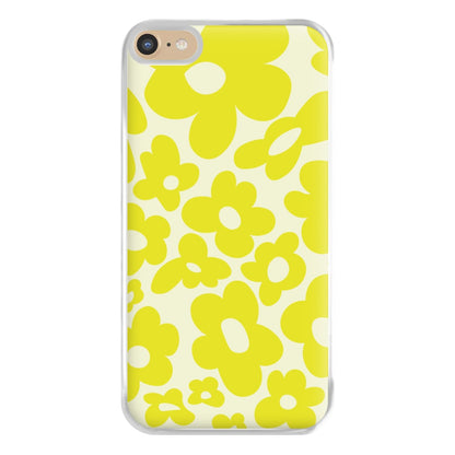 Yellow Flowers - Trippy Patterns Phone Case for iPhone 6 Plus / 7 Plus / 8 Plus