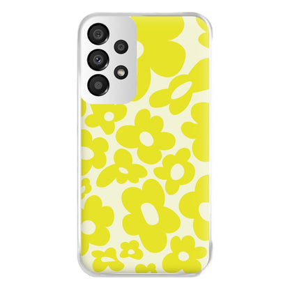 Yellow Flowers - Trippy Patterns Phone Case for Galaxy A33