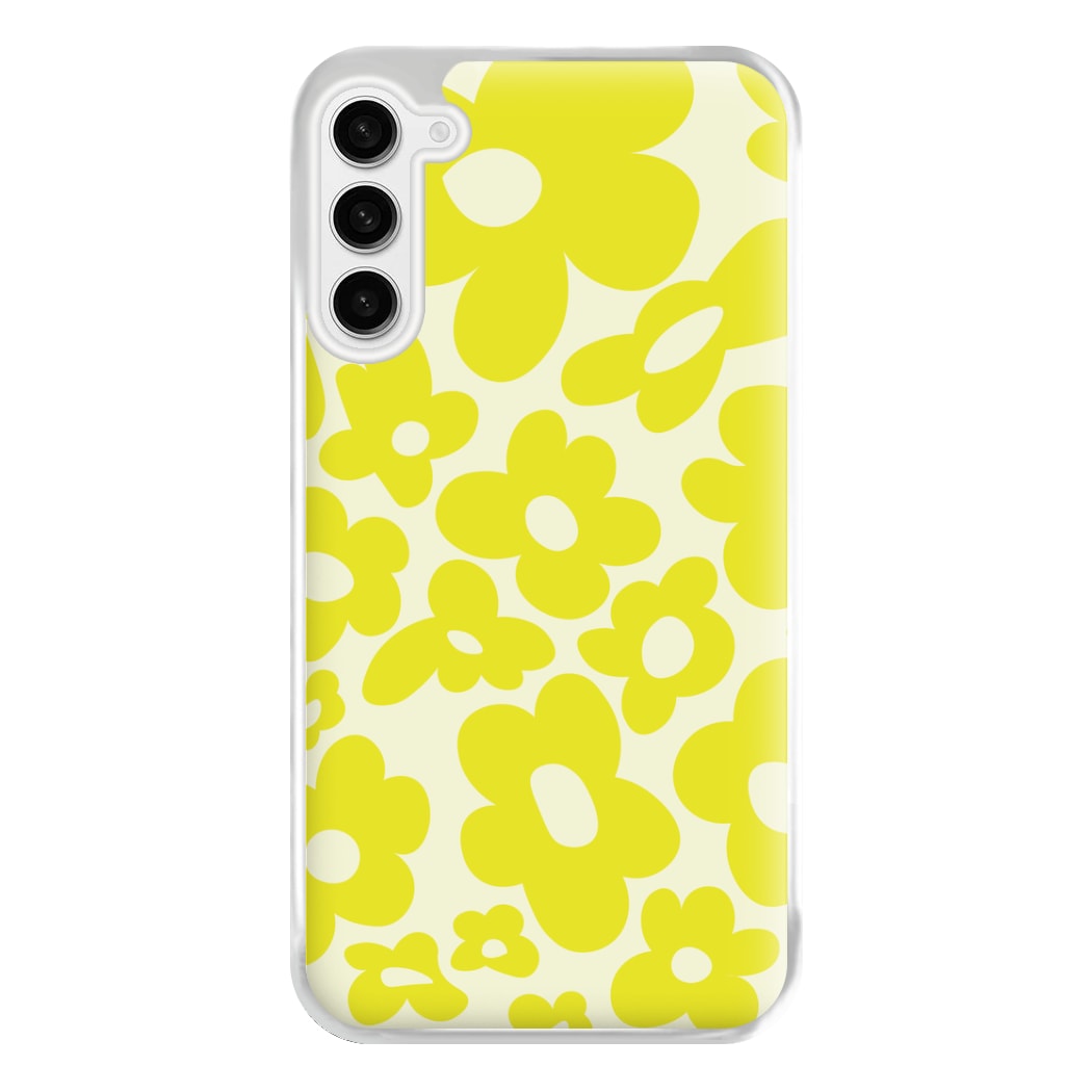 Yellow Flowers - Trippy Patterns Phone Case for Galaxy S23FE