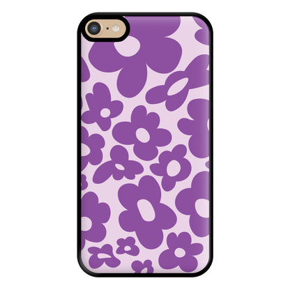 Purple Flowers - Trippy Patterns Phone Case for iPhone 6 Plus / 7 Plus / 8 Plus