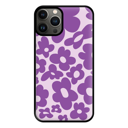 Purple Flowers - Trippy Patterns Phone Case for iPhone 13 Pro Max