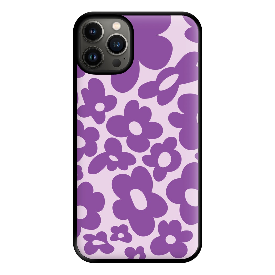 Purple Flowers - Trippy Patterns Phone Case for iPhone 13