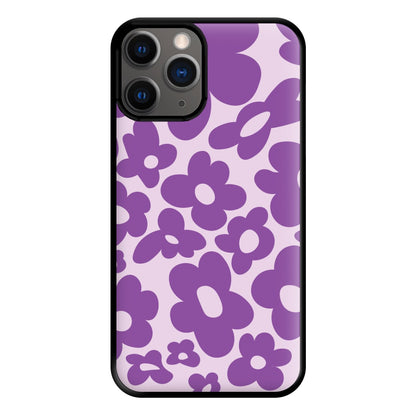 Purple Flowers - Trippy Patterns Phone Case for iPhone 12 Pro Max