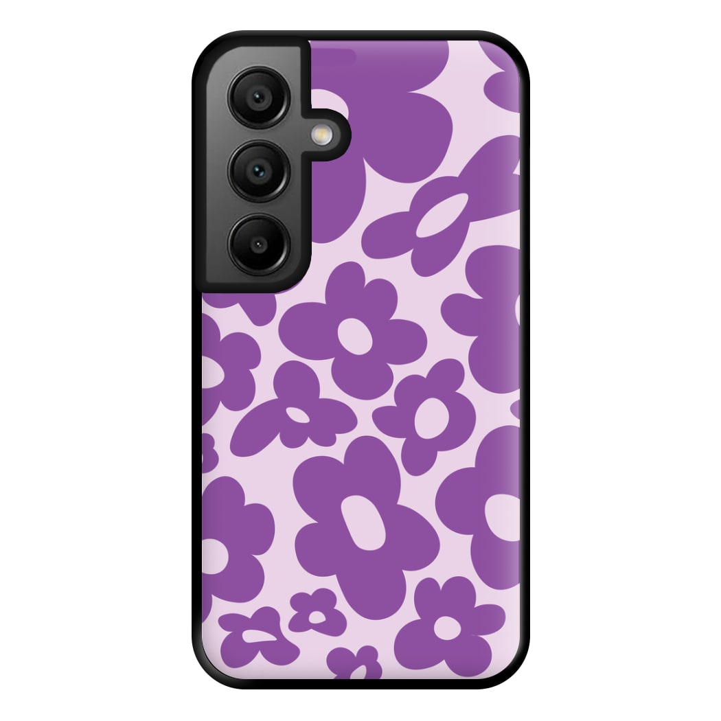 Purple Flowers - Trippy Patterns Phone Case for Google Pixel 8