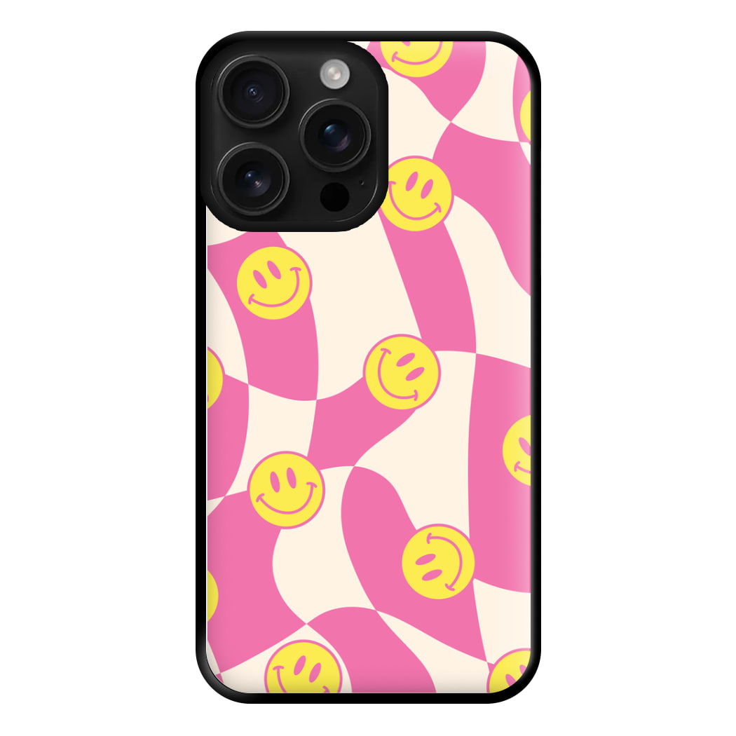 Smiley Checkboard - Trippy Patterns Phone Case