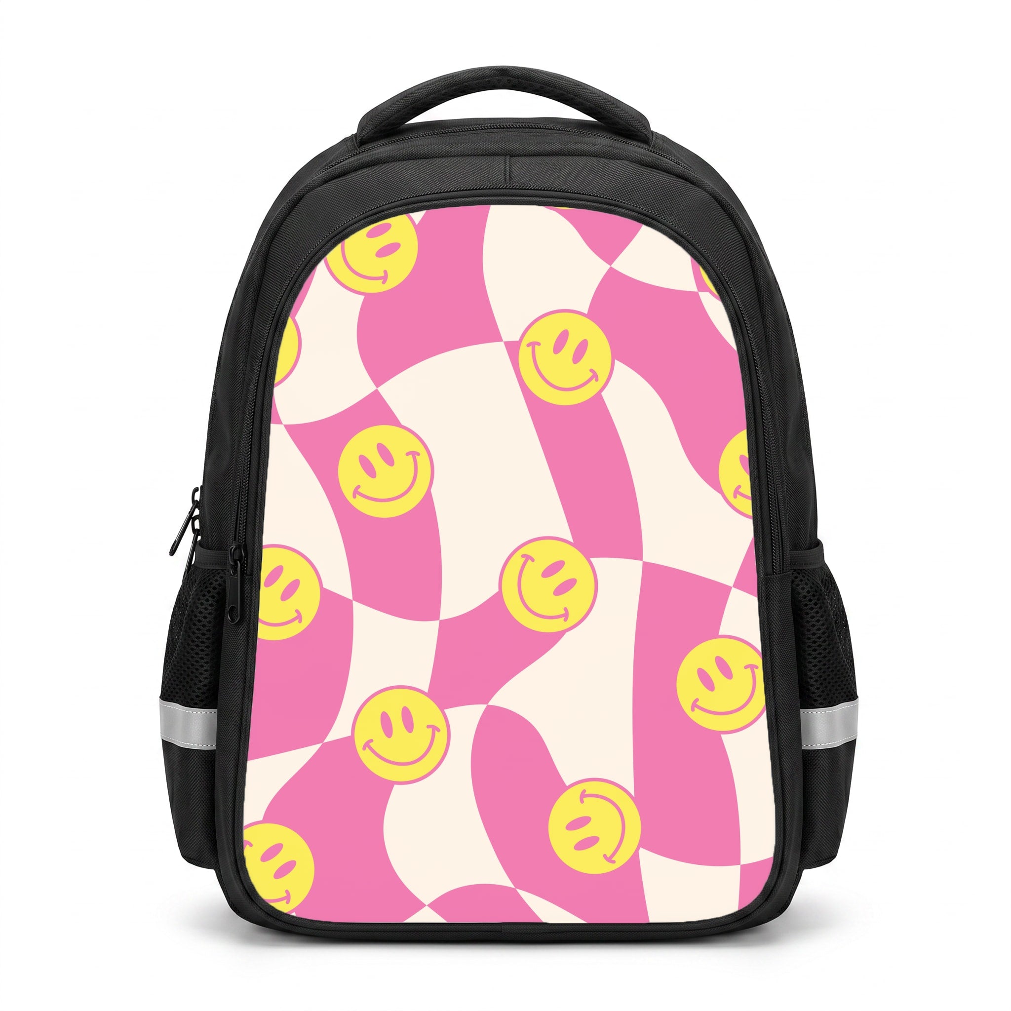 Smiley Checkboard - Trippy Patterns Backpack