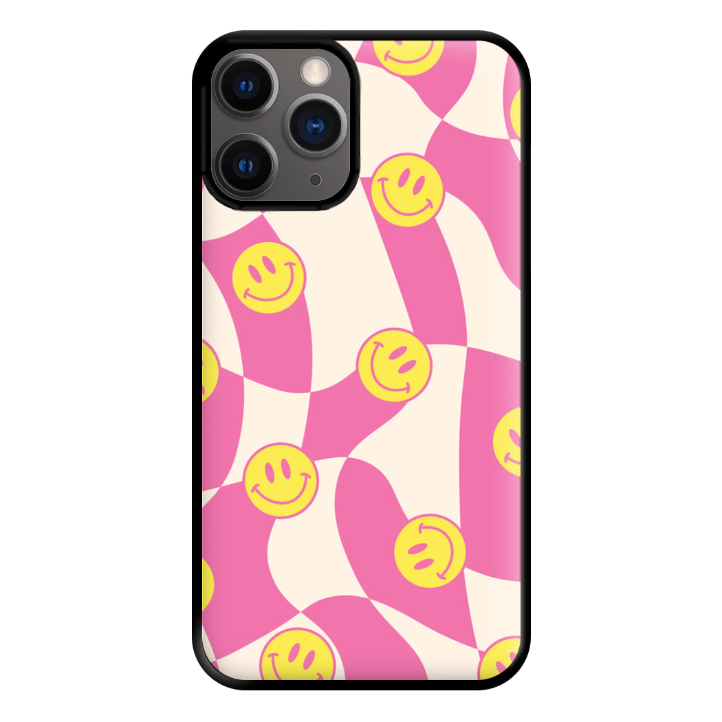 Smiley Checkboard - Trippy Patterns Phone Case for iPhone 12 Pro Max