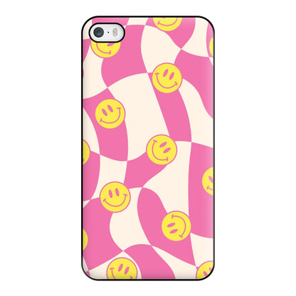 Smiley Checkboard - Trippy Patterns Phone Case for iPhone 5 / 5s / SE 2016