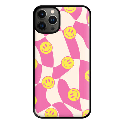 Smiley Checkboard - Trippy Patterns Phone Case for iPhone 13