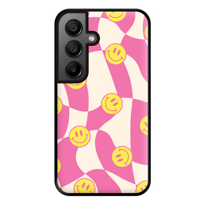 Smiley Checkboard - Trippy Patterns Phone Case for Google Pixel 8