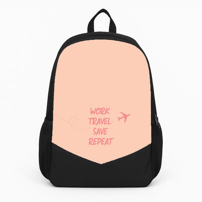 Work Travel Save Repeat - Travel Backpack