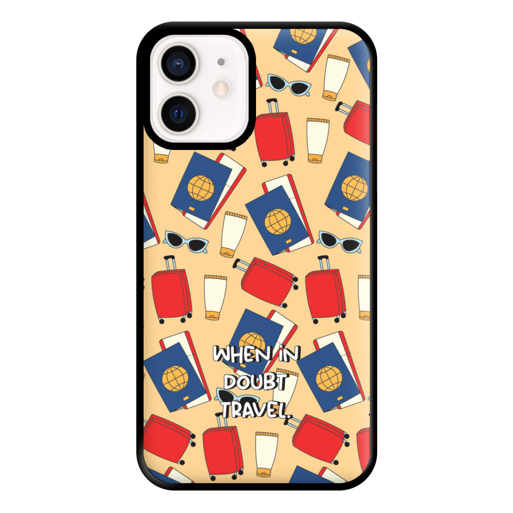 When In Doubt Travel - Travel Phone Case for iPhone 12 Mini