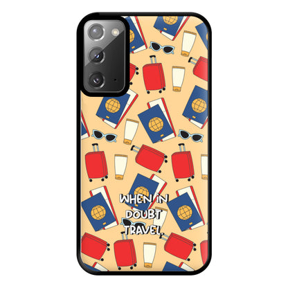 When In Doubt Travel - Travel Phone Case for Galaxy Note 20 Ultra