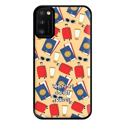 When In Doubt Travel - Travel Phone Case for Galaxy A41