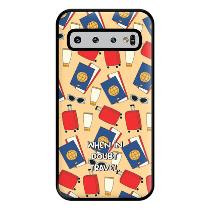 When In Doubt Travel - Travel Phone Case for Galaxy S10 Plus