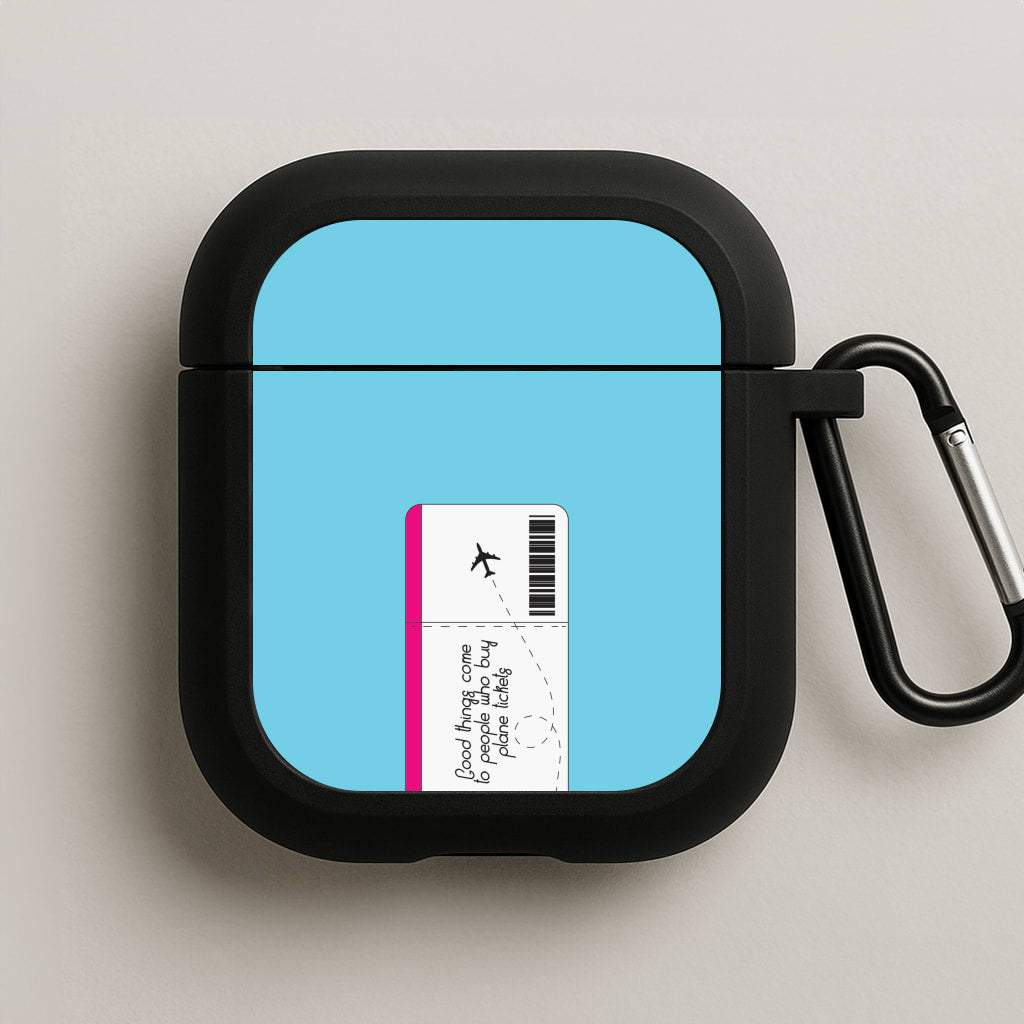 Buy Plane Tickets - Travel AirPods Case