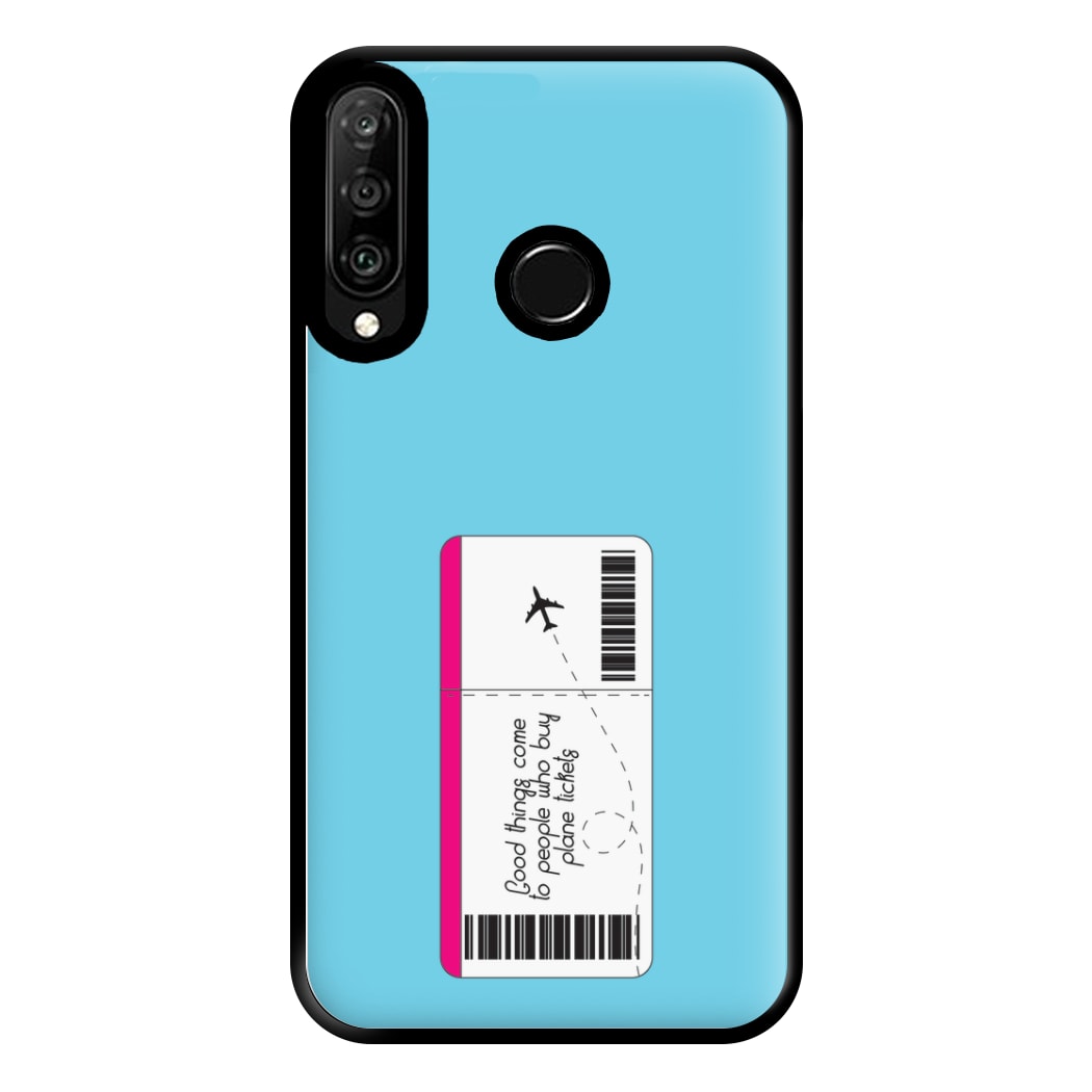 Buy Plane Tickets - Travel Phone Case for Huawei P30 Lite