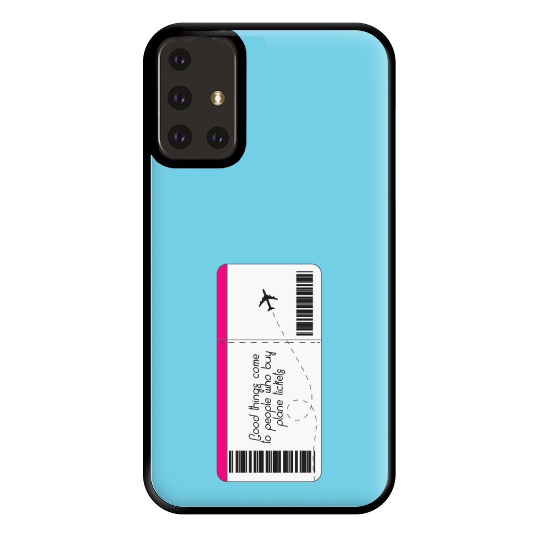 Buy Plane Tickets - Travel Phone Case for Galaxy A71