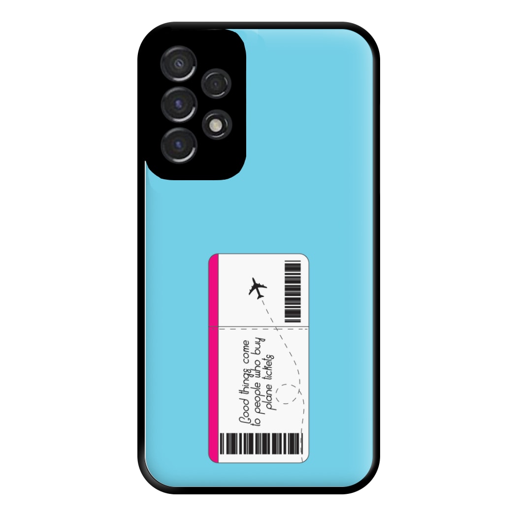 Buy Plane Tickets - Travel Phone Case for Galaxy A53