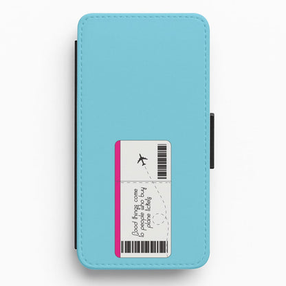 Buy Plane Tickets - Travel Flip / Wallet Phone Case