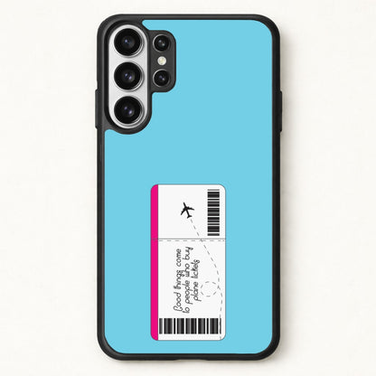 Buy Plane Tickets - Travel Phone Case for Galaxy S26 Ultra