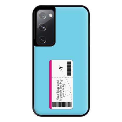 Buy Plane Tickets - Travel Phone Case for Galaxy S20FE