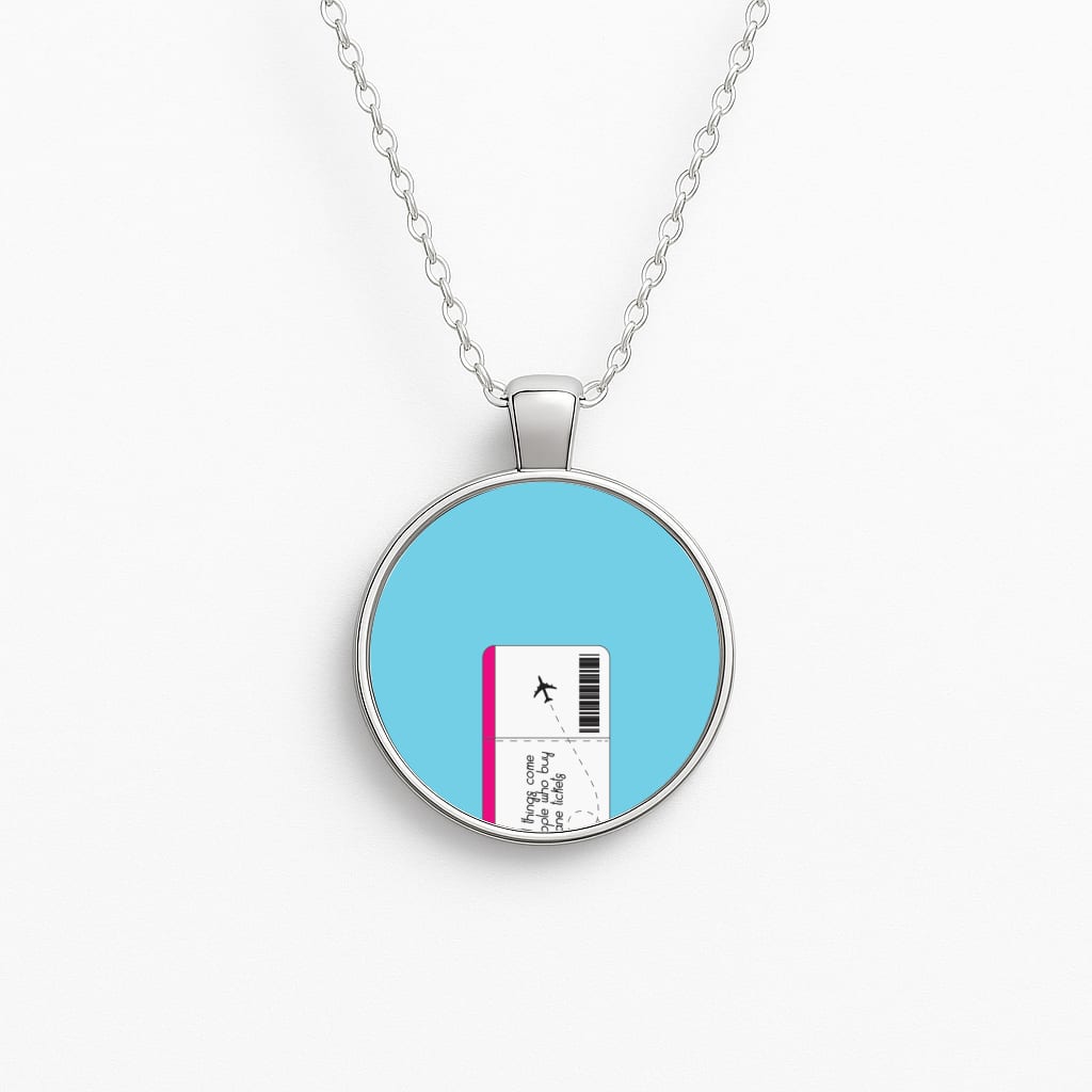 Buy Plane Tickets - Travel Necklace
