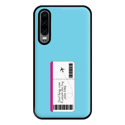 Buy Plane Tickets - Travel Phone Case for Huawei P30