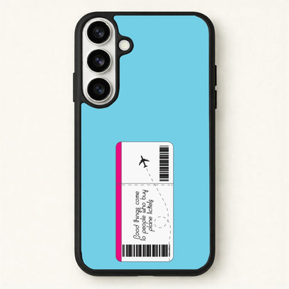 Buy Plane Tickets - Travel Phone Case for Galaxy S26