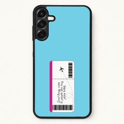 Buy Plane Tickets - Travel Phone Case for Galaxy A17