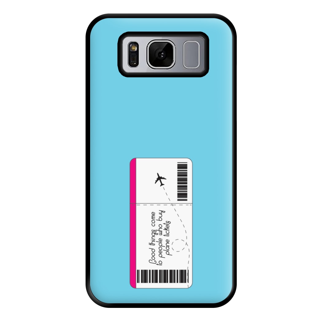 Buy Plane Tickets - Travel Phone Case for Galaxy S8 Plus