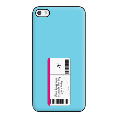 Buy Plane Tickets - Travel Phone Case for iPhone 5 / 5s / SE 2016