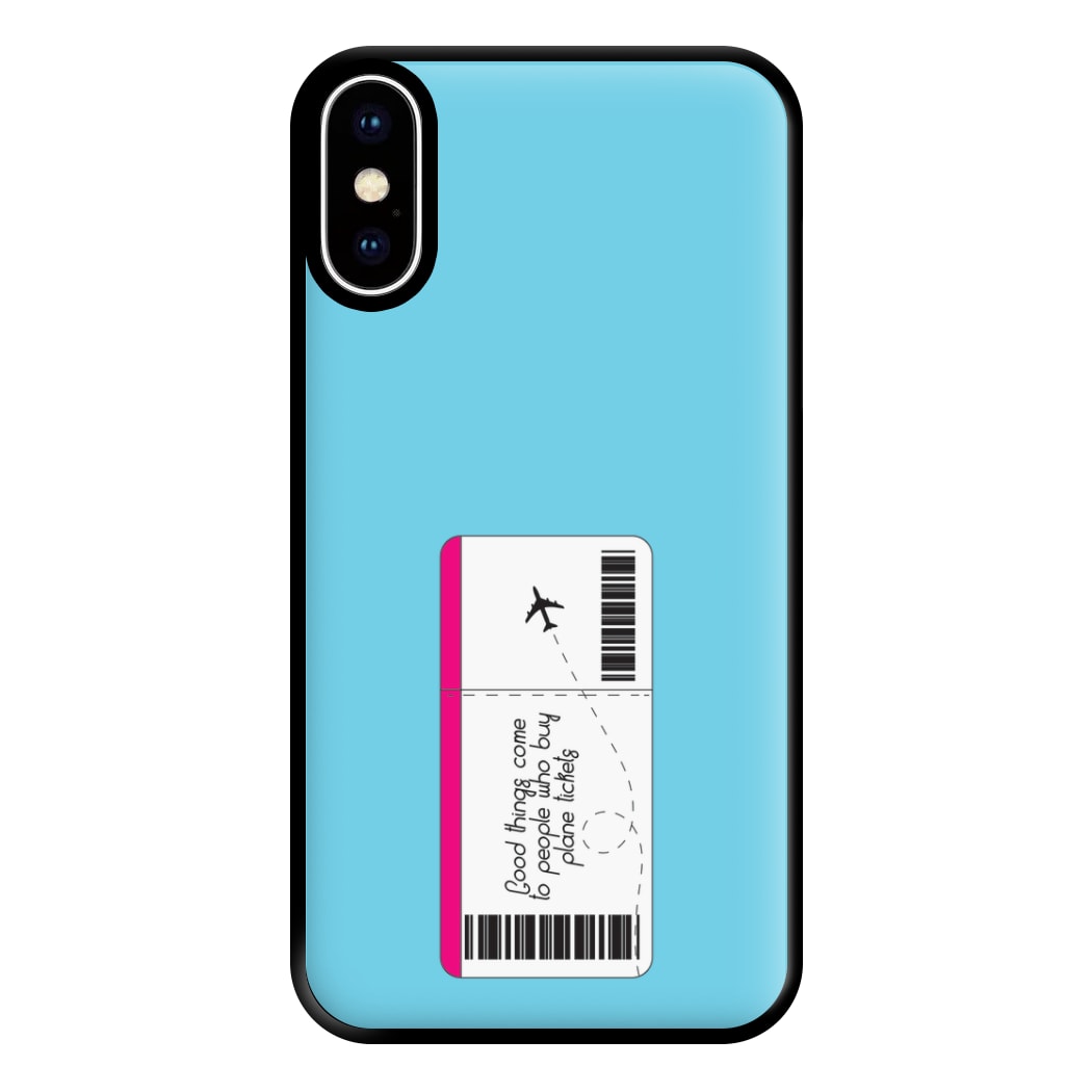 Buy Plane Tickets - Travel Phone Case for iPhone XS Max