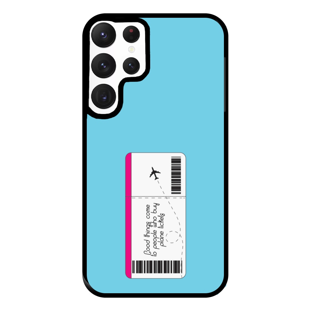 Buy Plane Tickets - Travel Phone Case for Galaxy S22 Ultra