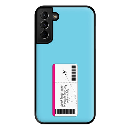 Buy Plane Tickets - Travel Phone Case for Galaxy S21 Plus