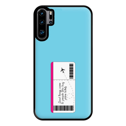 Buy Plane Tickets - Travel Phone Case for Huawei P30 Pro