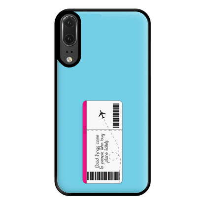 Buy Plane Tickets - Travel Phone Case for Huawei P20