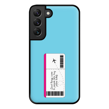 Buy Plane Tickets - Travel Phone Case for Galaxy S22 Plus